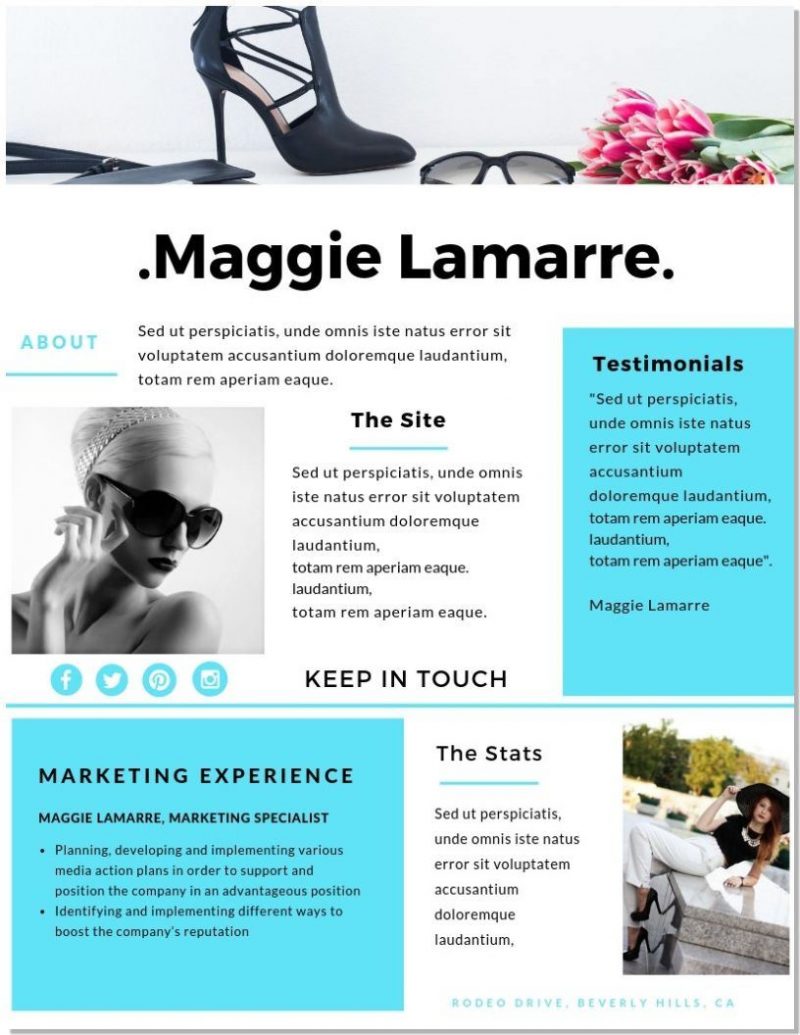 Canva Templat Media Kit Maggie Lamarre