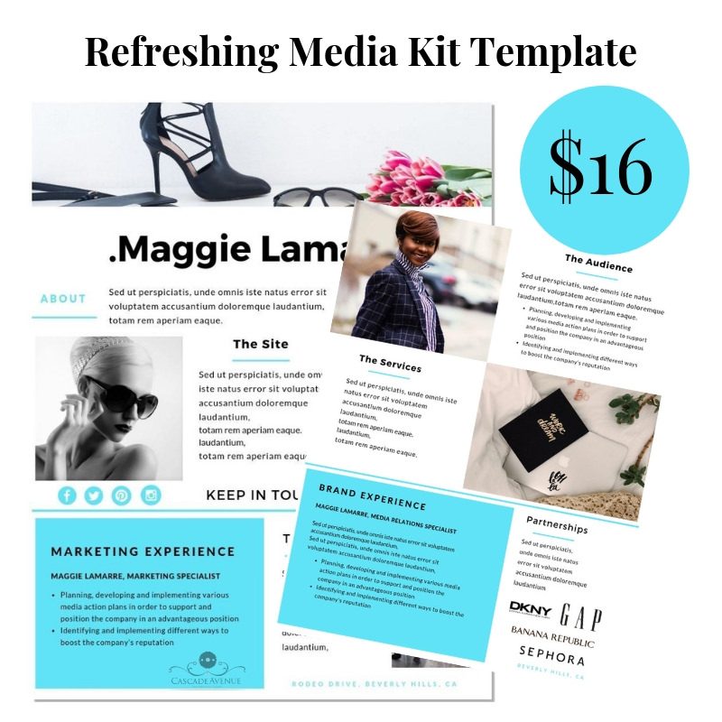 Refreshing Media Kit Template